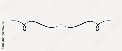 Foto Elegant symmetrical decorative flourish vector