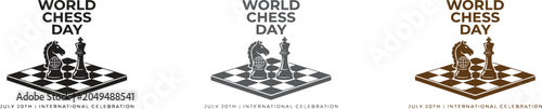 Bild auf Leinwand World Chess Day