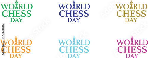 Bild auf Leinwand World Chess Day