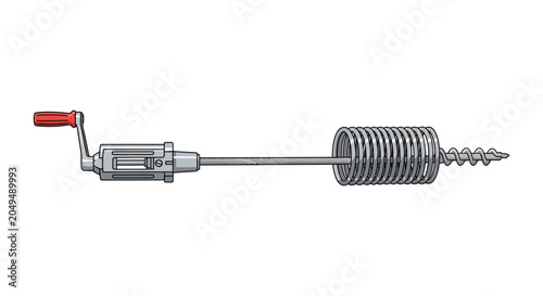 Quadro em tela Manual Hand Operated Drill Machine Tool.