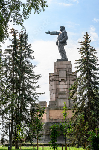 Historical Lenin Monument in Kostroma, Russia