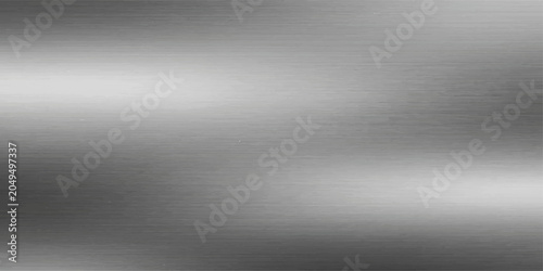 Vászonkép Brushed metal texture with soft light reflections, creating a sleek and modern industrial aesthetic, for ui, web, art, design, background, etc