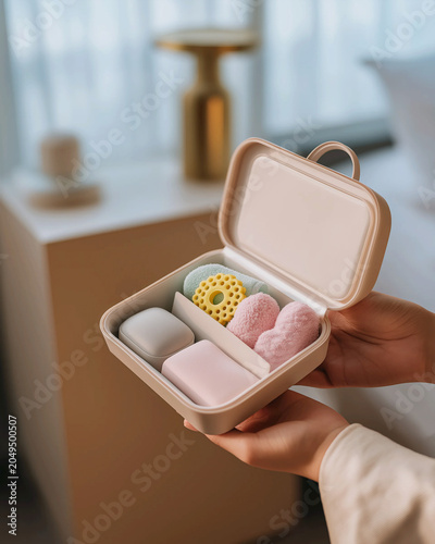 Portable Sensory Comfort Travel Kit with Tactile Fidget Tools and Soft Calming Accessories for Neurodivergent Children in Hospitality Settings