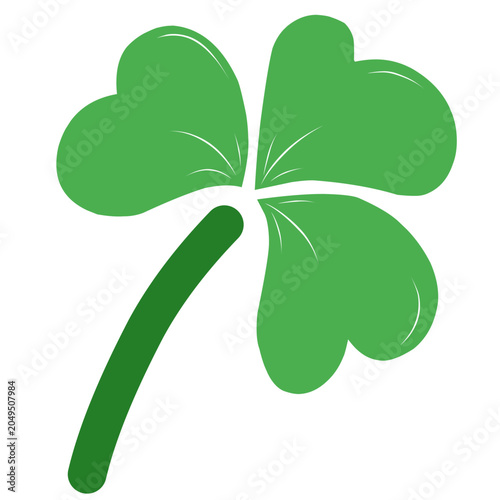 Magic green clover leaves vector