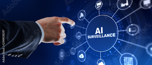 AI Artificial Intelligence Surveillance System for Security Monitoring and Threat Detection