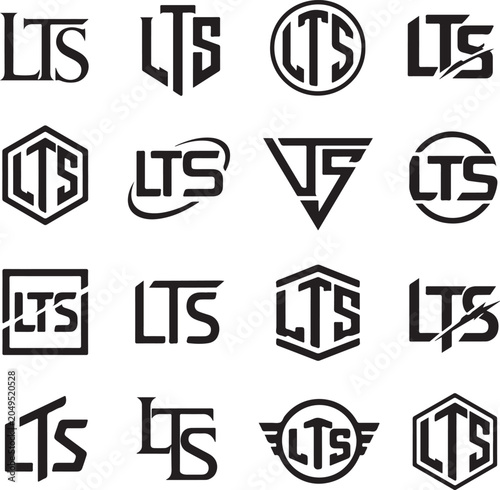 LTS Monogram Logo Vector Set – Luxury Lettermark, Corporate and Business Identity Icons