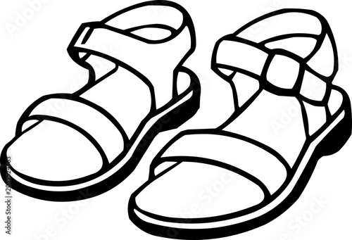 sandals icon pictogram