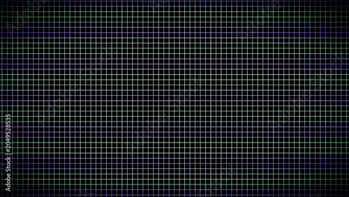 Abstract glowing cyber grid background with blue and green lines