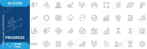 Canvastavla Progress icon set