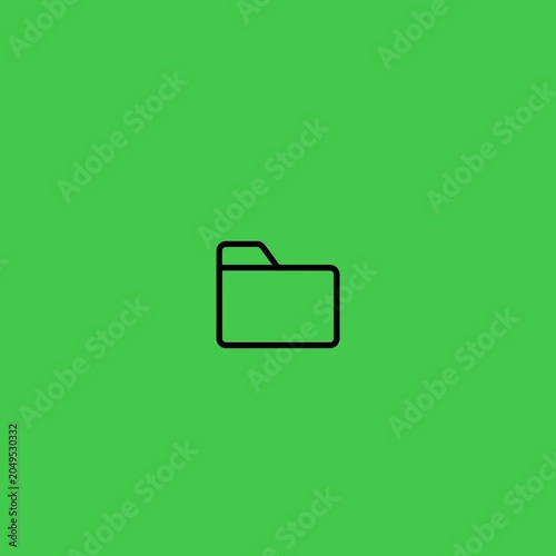 Download folder icon animation on green screen background 