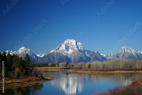 Photos Grand Teton Mountain Reflection on Snake River