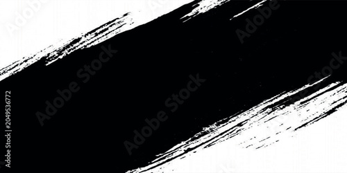 Tableau sur toile Minimalist disintegration background with repeating black triangle shapes fading