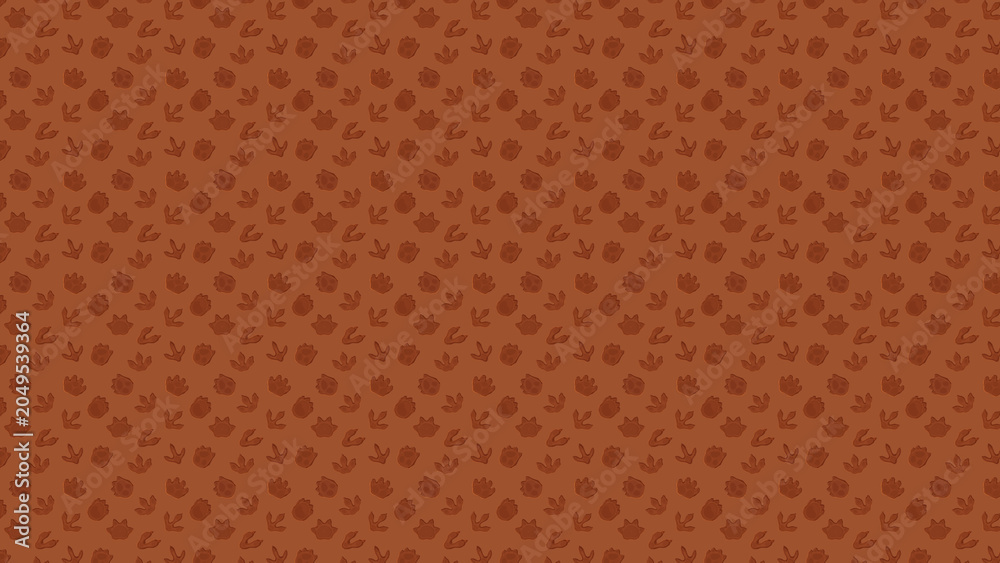Fototapeta premium Vector Pattern of Small Dots on Brown Background