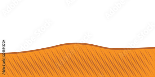 creative orange halftone wave vector, dynamic geometric smooth slope template