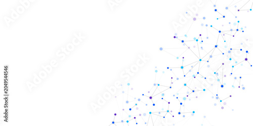 Molecular structure and genetic engineering, molecules DNA, neural network, scientific research. Abstract background for innovation technology, science, healthcare, and medicine