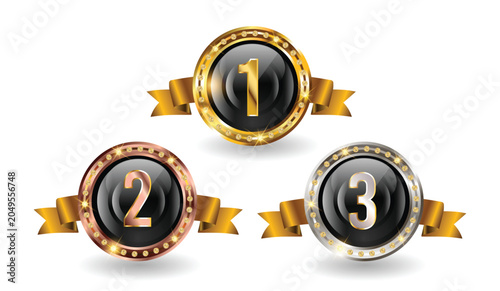 123 badge Vector collection