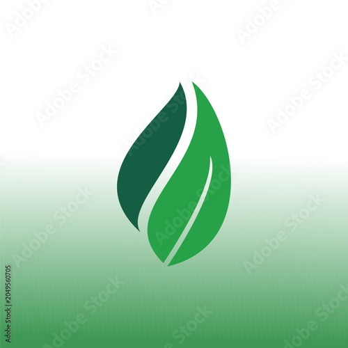 Green leaf ecology nature element vector icon, Leaf Icon, green leaf ecology nature element vector