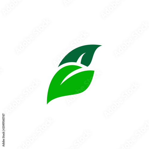 Green leaf ecology nature element vector icon, Leaf Icon, green leaf ecology nature element vector