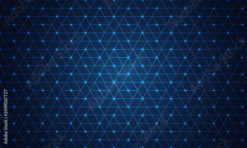 Abstract technology background with a seamless pattern of simple geometric shapes. Stylish texture