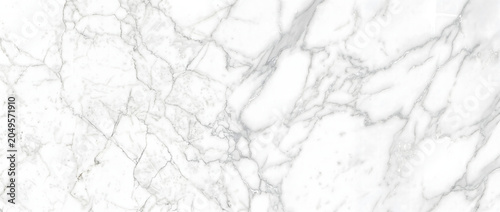 Tableau sur toile Marble texture shows an exquisite bright white stone surface with gorgeous natur