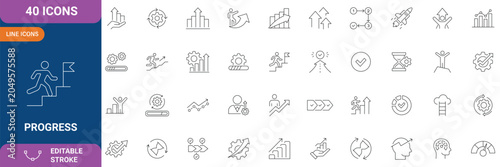 Canvastavla Progress icon set