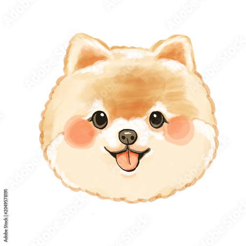 Puppy, cute, simple, watercolor, Emotion, atmosphere, warm
