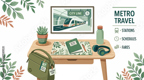 Foto Travel planning with city map.