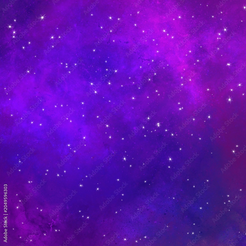 Fototapeta premium Sparkling universe galaxy background