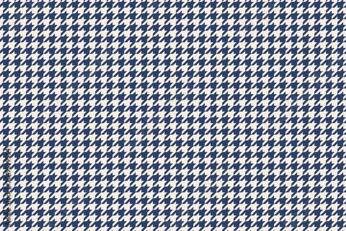 Canvas Print Classic navy houndstooth pattern background