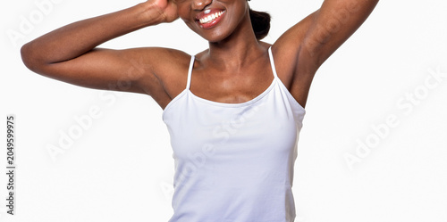 Cuadro en lienzo Beautiful  African-American woman
