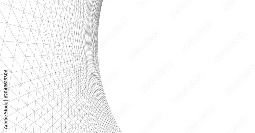 Obraz premium Architectural drawing. Geometric background 3d