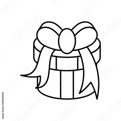 Gift Box icon clean and modern vector illustration