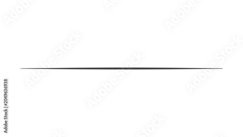 Tableau sur toile Elegant hairline vector brush clean minimal divider for professional luxury bran