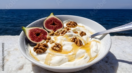Greek Breakfast with Honey and Yogurt