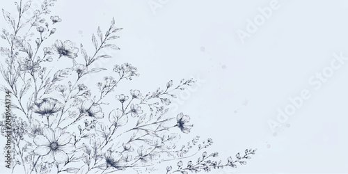 Obraz na plátně Frozen winter nature illustration featuring crystalline icicles hanging from a s