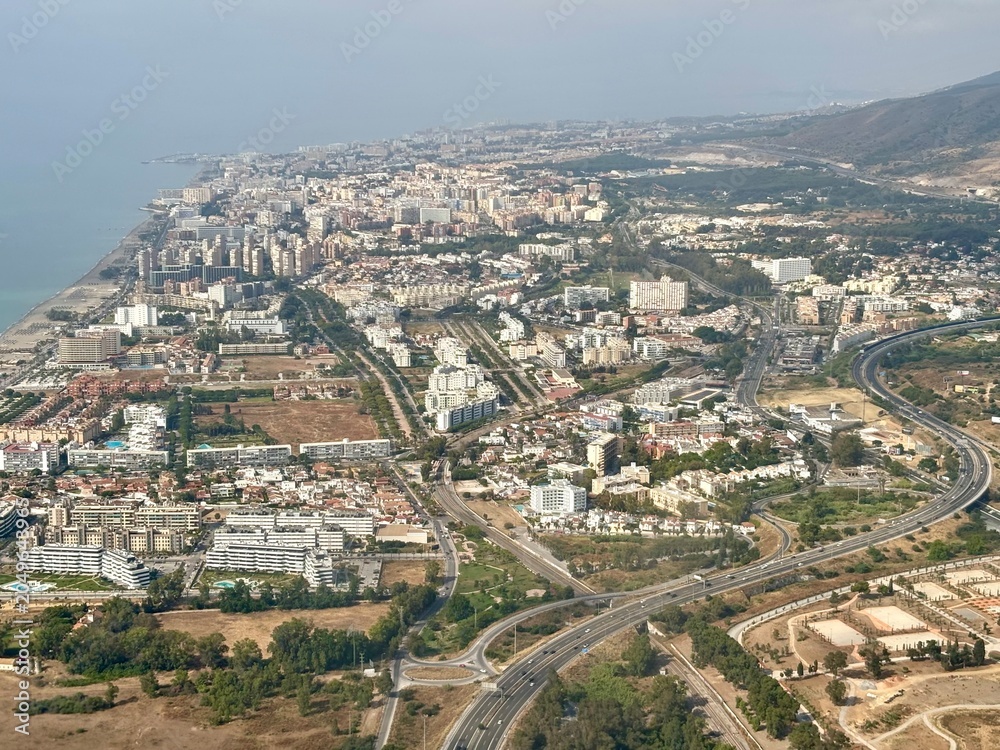 Fototapeta premium Malaga - widok z lotu ptaka