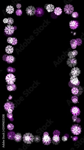 Motion graphic background Flowers 