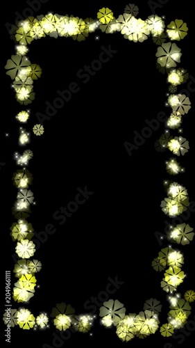 Motion graphic background Flowers 