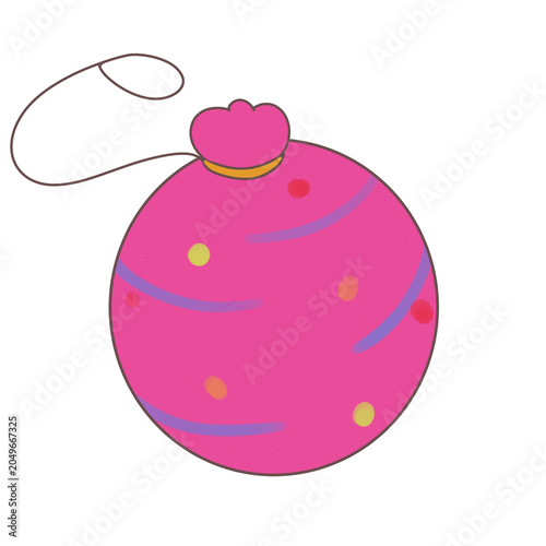 Cute water yo-yo balloon kawaii illustration Japanese summer festival