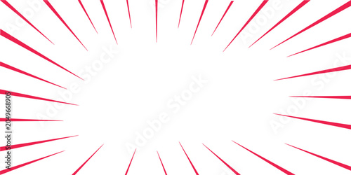 Canvas-taulu Pink Sunburst Rays Background with Radiating Line Pattern