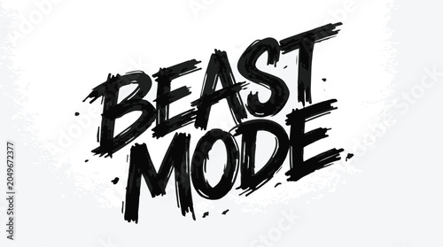Beast mode typography design