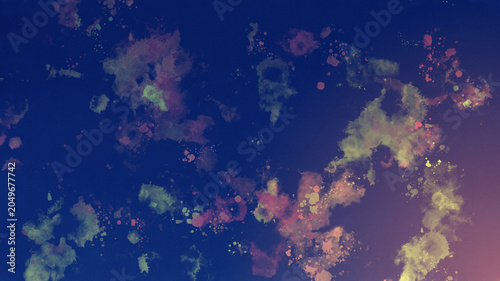 インクやペンキの飛沫風イラスト　スプラッシュ、スパッタリング風背景
