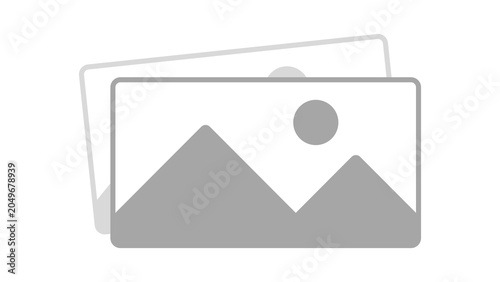 No photo thumbnail placeholder icon for website, mobile app UI UX design. Vector picture symbol for missing image gallery, preview, upload or empty state. Minimalist UI layout graphic element