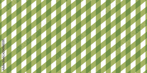 Classic Hand-Drawn Green and White Gingham Plaid Check Vector Seamless Pattern. Traditional Retro Textile Print Perfect for Fashion, Home decor, Stationery