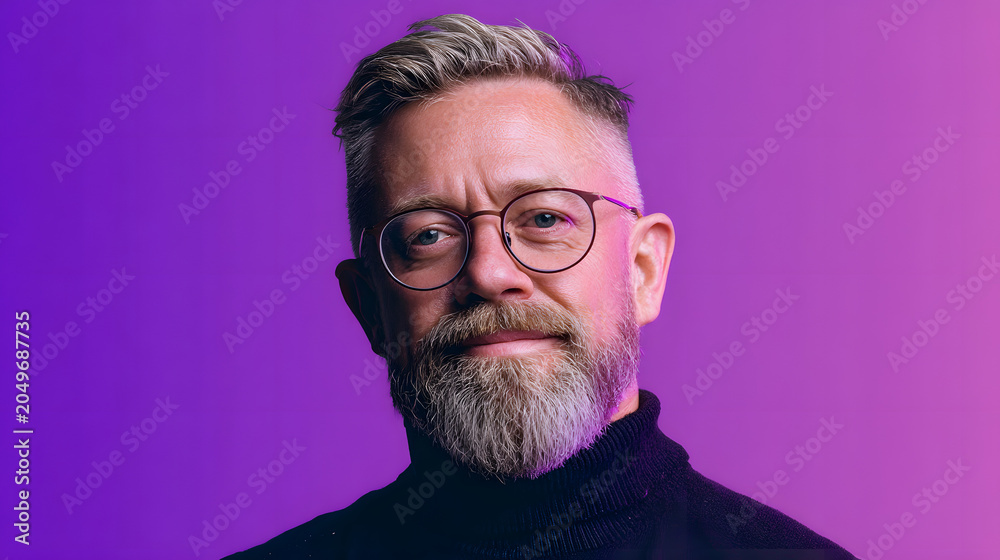 Obraz premium Modern Lifestyle Portrait with Copy Space