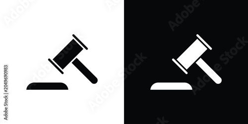 Auction icon clipart for apps and web