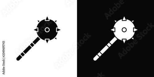 Φωτογραφία Mace icon clipart for apps and web