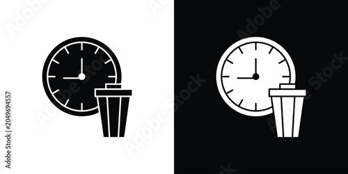 Fotografia Time waste icon clipart for apps and web