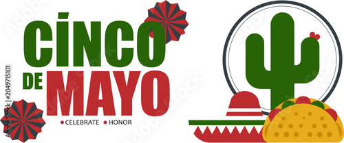 Cinco De Mayo Celebration Typography Design
