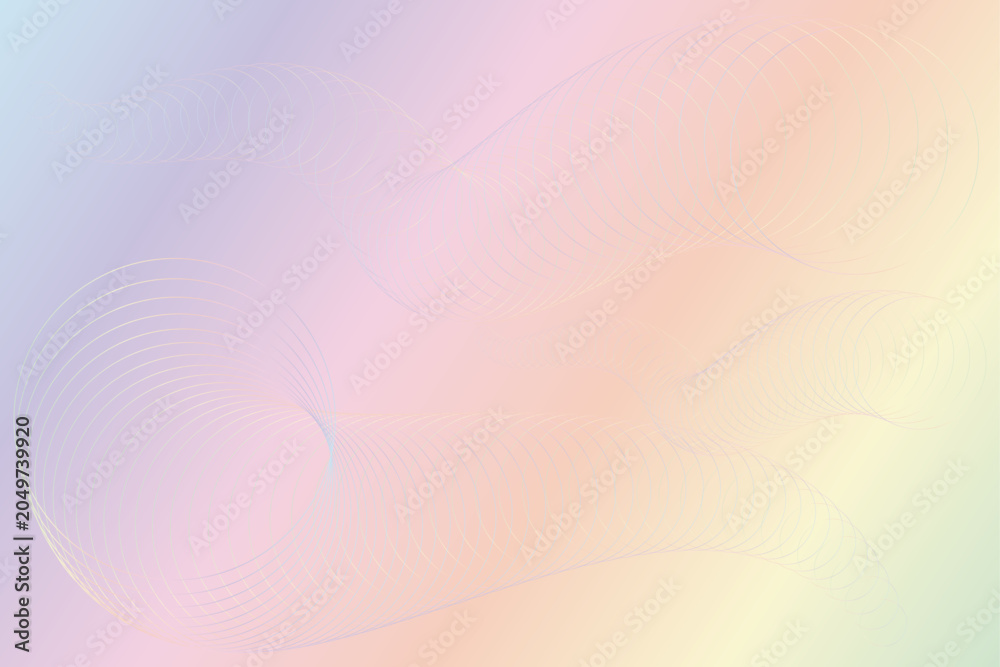 Fototapeta premium Abstract bright gradient background with circular elements. Vector illustration